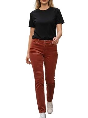 Boden Rust Red Corduroy Trousers